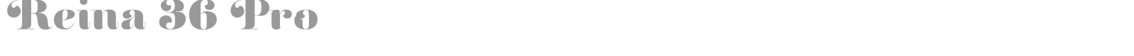 Reina 36 Pro font preview